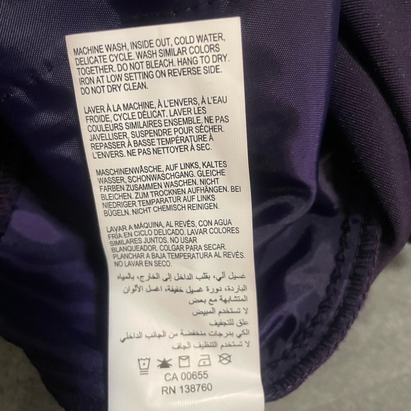 MICHEL STUDIO beautiful velvet purple wide leg pants! Size 12 - Picture 7 of 9